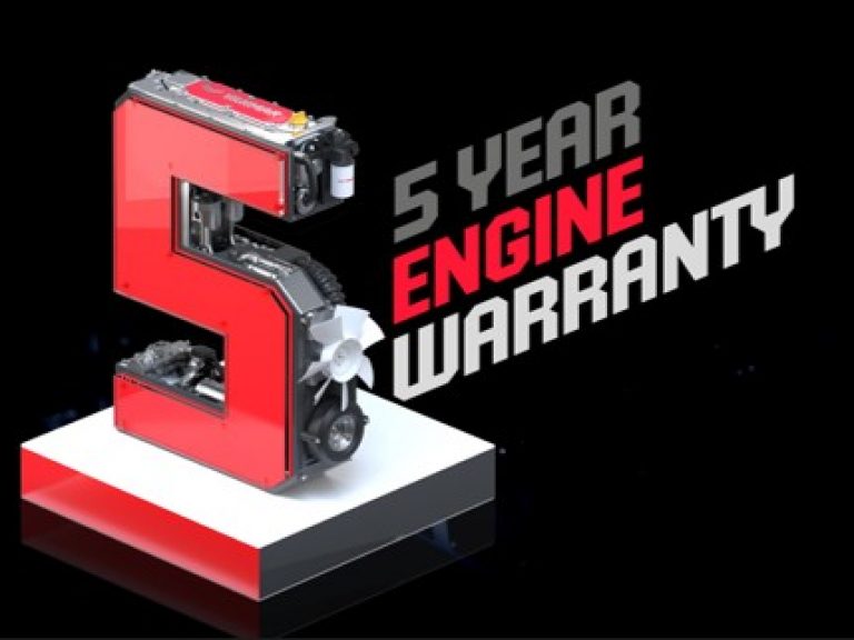 Industry-leading five-year engine warranty from Yanmar