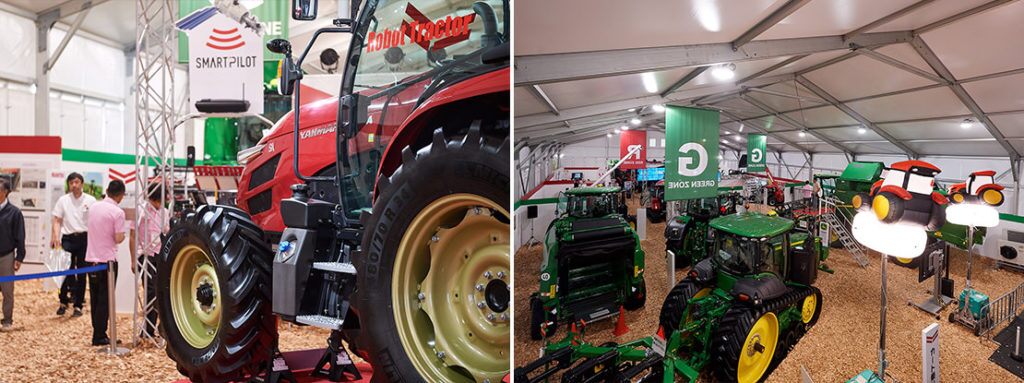 The Robot Tractor and other actual agricultural machinery were on display, and the endless queue of customers who lined up for the test drive was unbeatable.