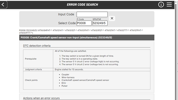 DTC search app modal content image