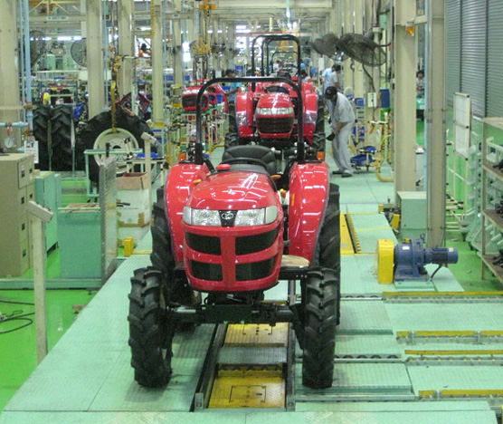 Tractor assembly line