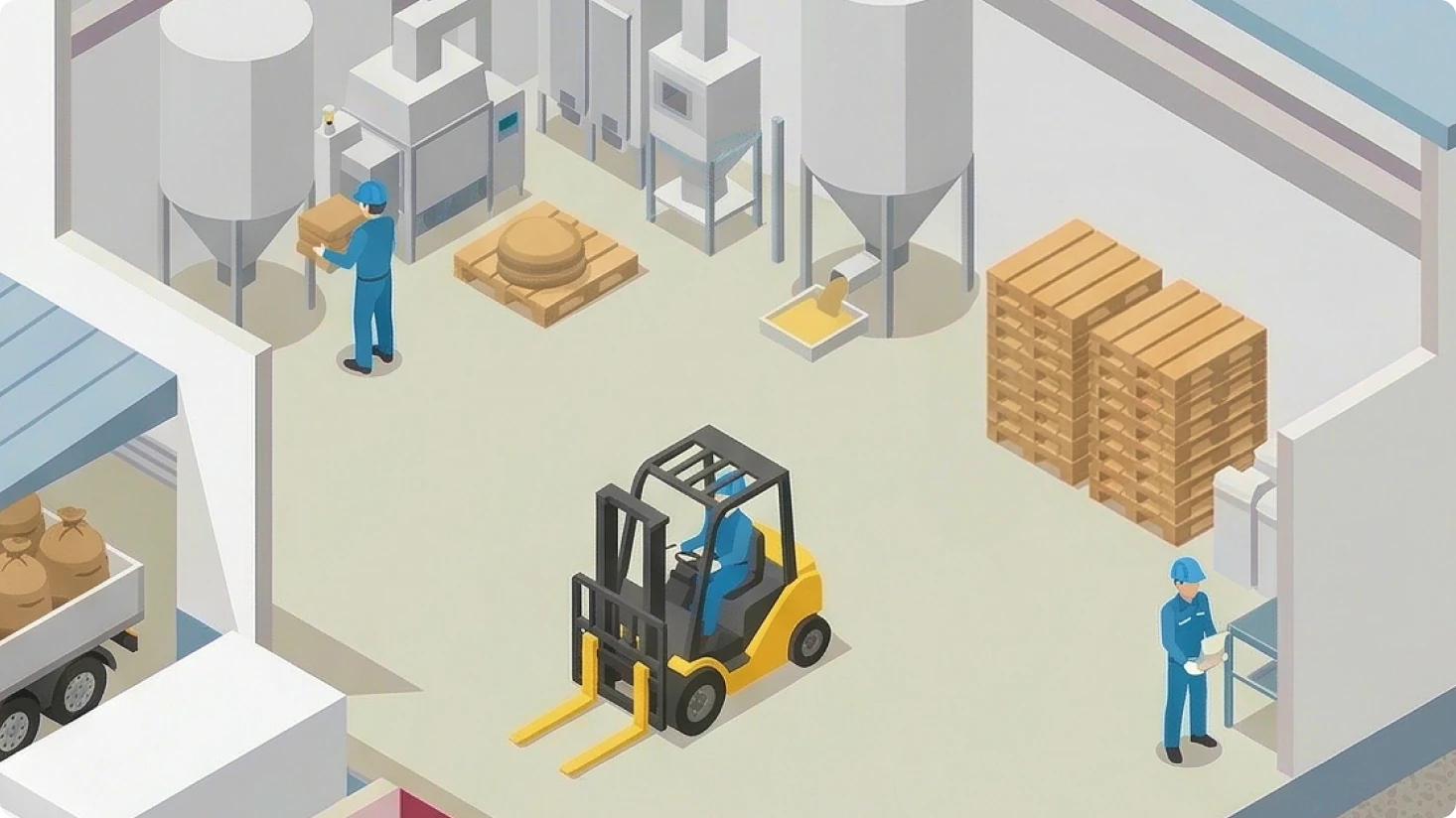 米・麦・大豆の乾燥・貯蔵施設