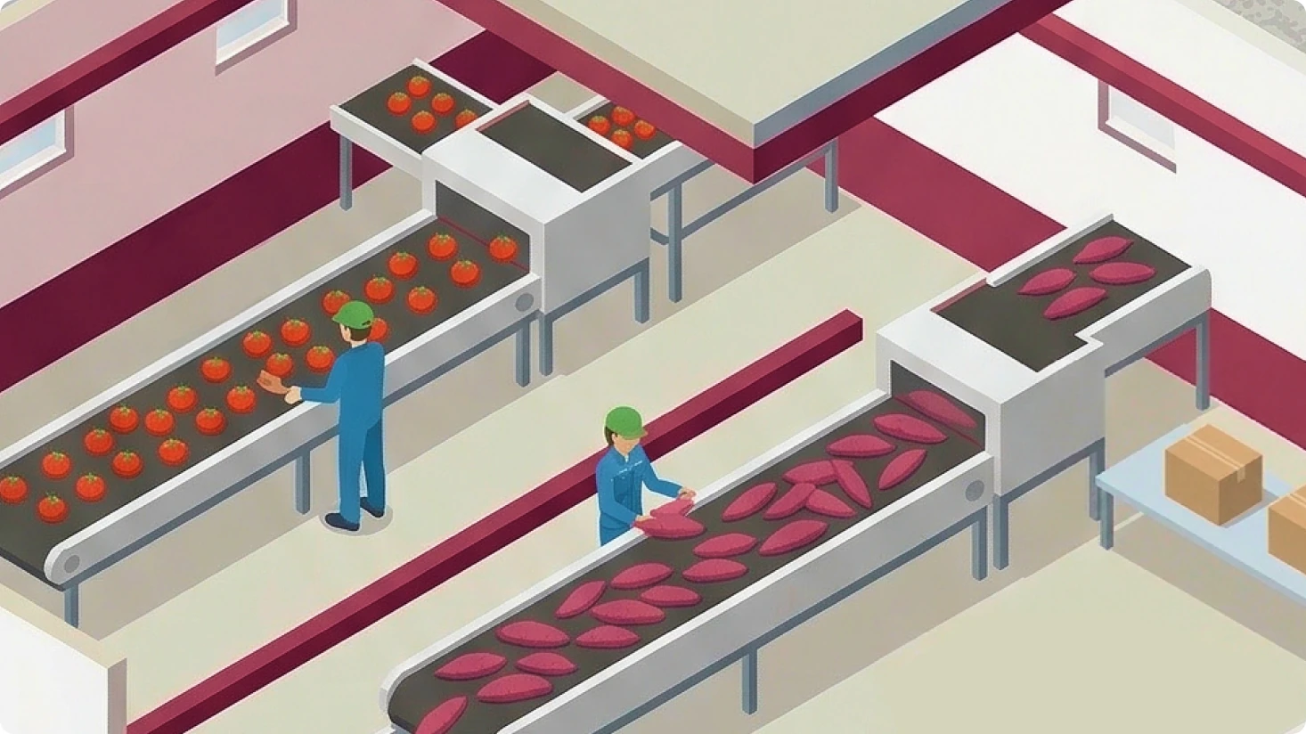 選果施設での自動化設備