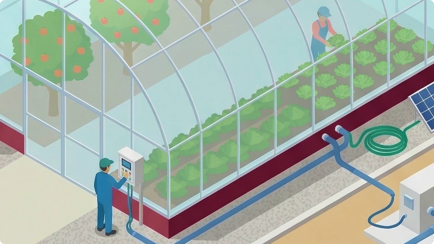 園芸施設での栽培設備