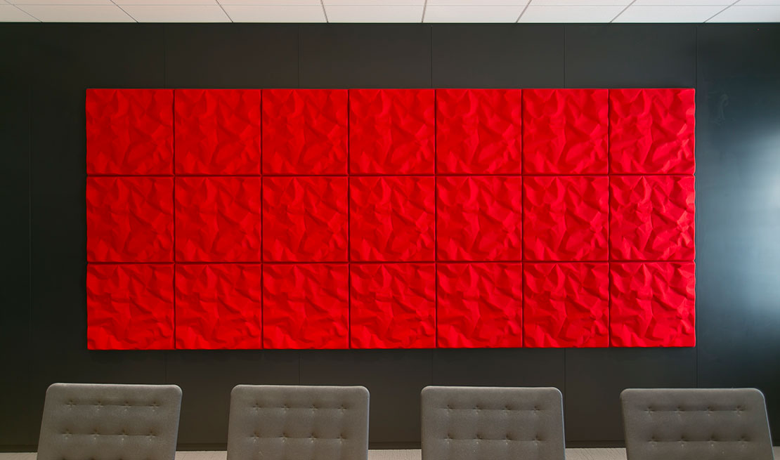 The panelled wall