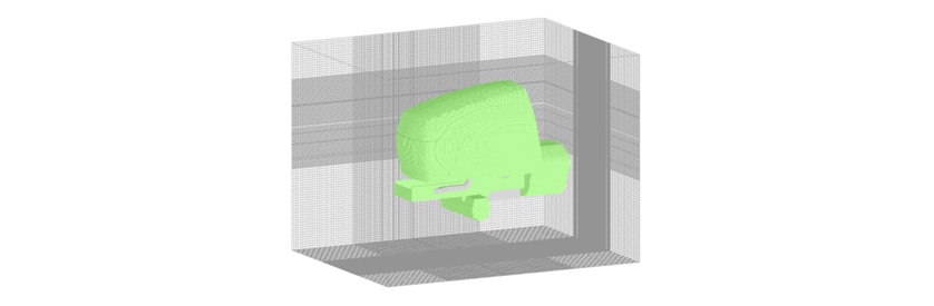 Meshes of the agricultural tractor