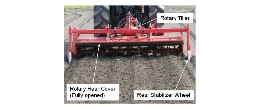 Fig. 2 Rotary tiller performance test