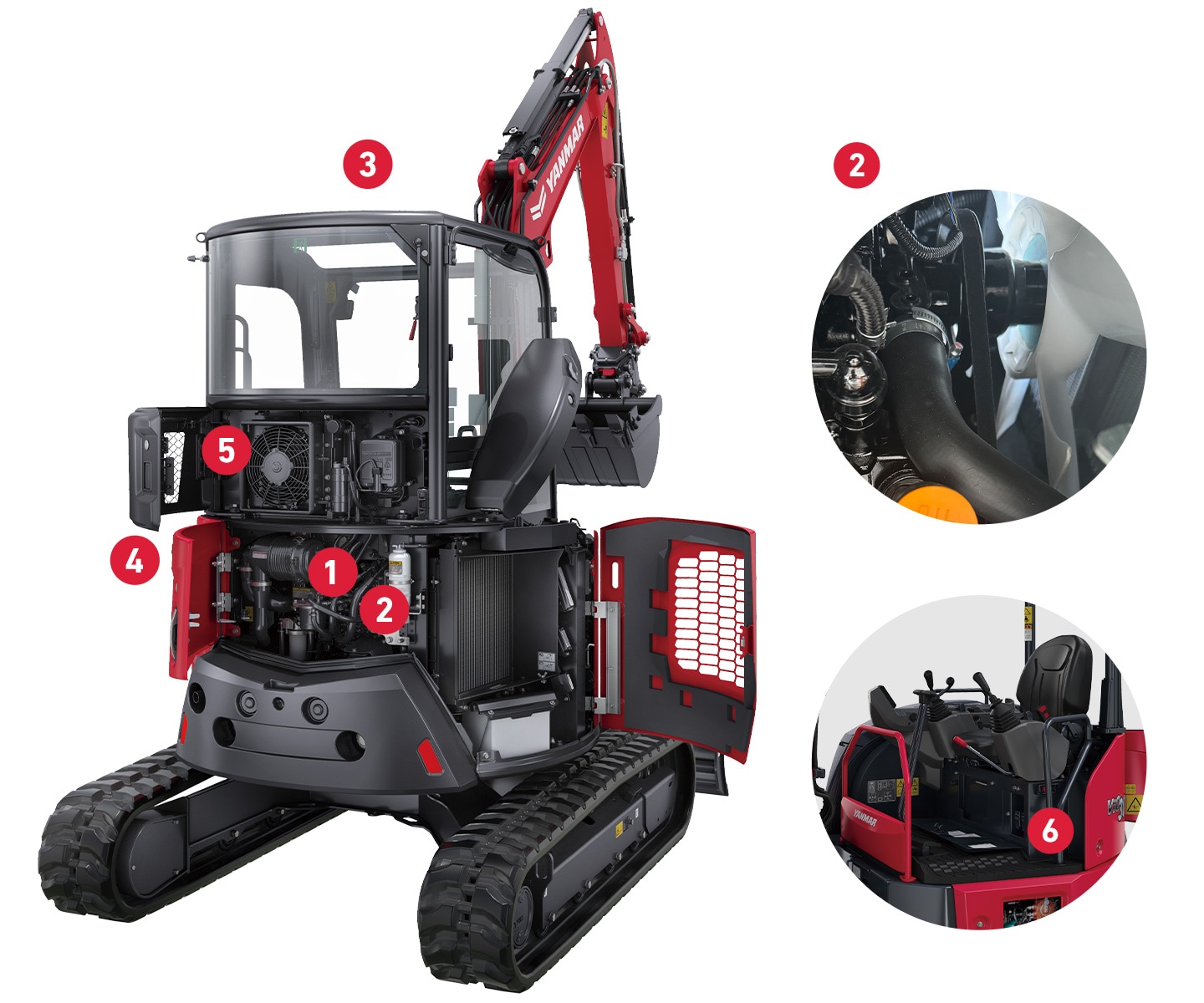 ヤンマーVio30エンジン3TNE82A-BV#13805 破損 Maintenance｜ViO30/ViO35｜Excavators｜Compact Equipment｜YANMAR