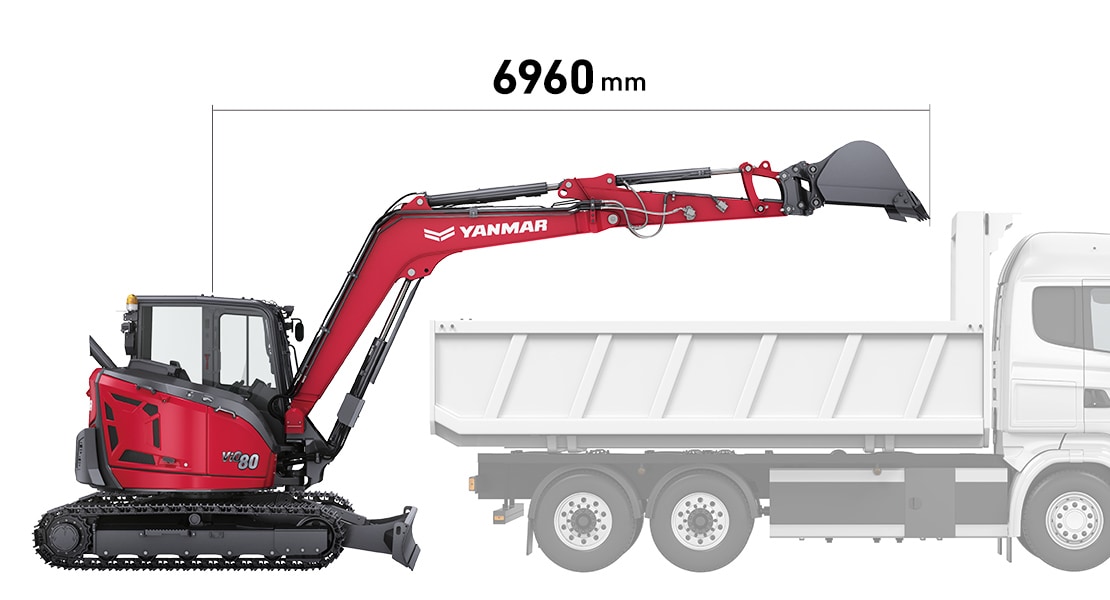 working range: 6960mm