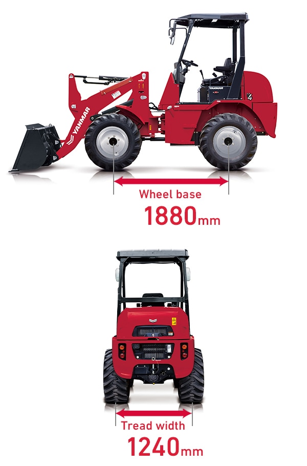 Workability｜V4｜Wheel Loaders｜Compact Equipment｜YANMAR