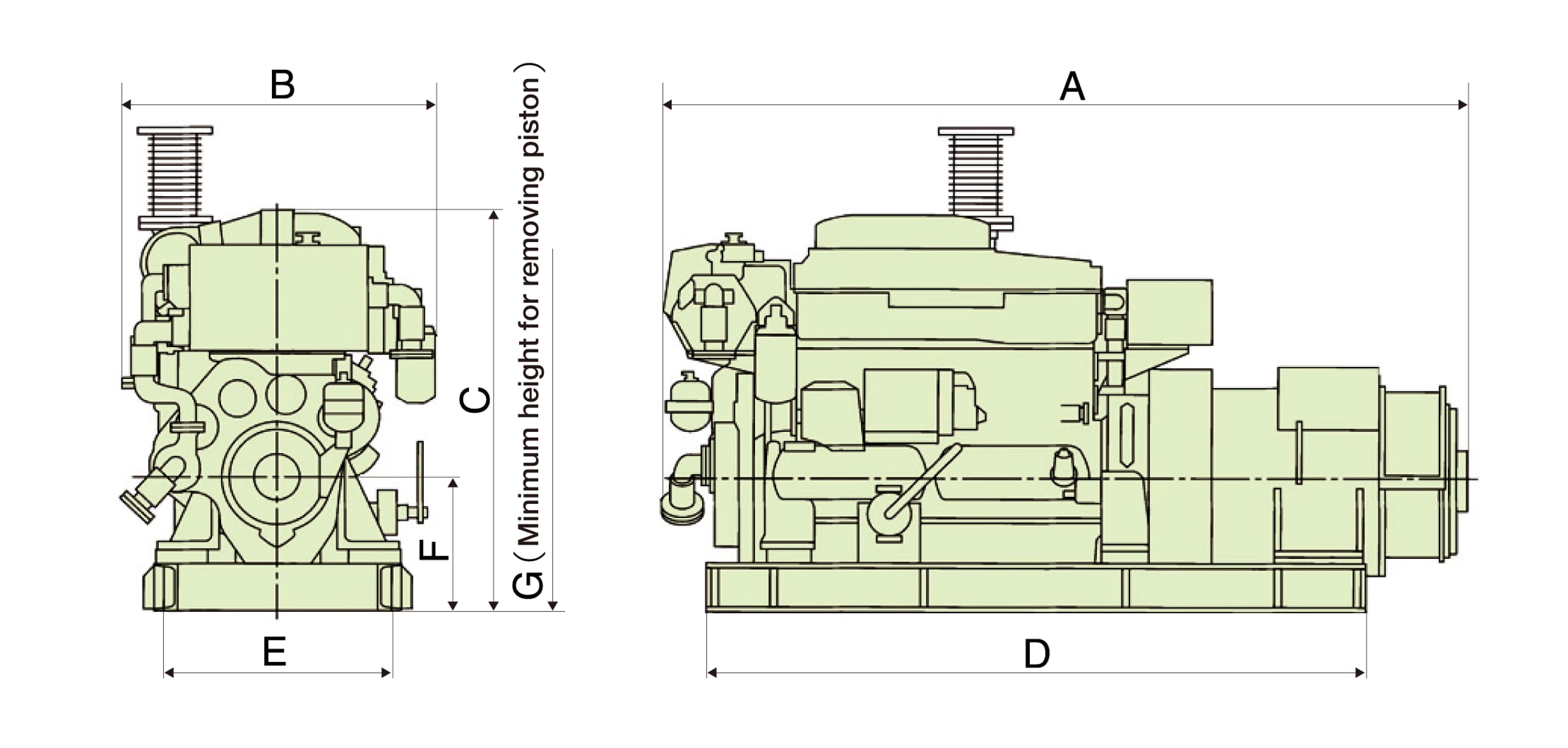 6HAL2 Series Dimensions