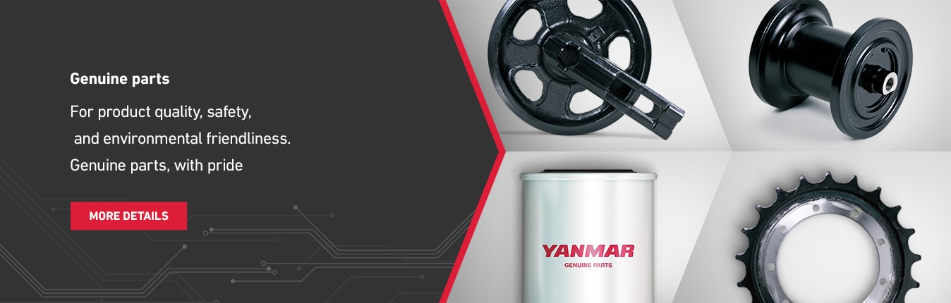 Genuine parts - For product quality, safety, and environmental friendliness. Genuine parts, with pride