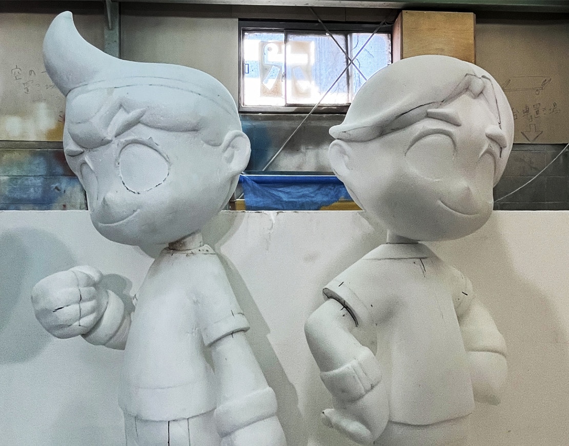 等身大モデル彩色前の写真