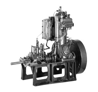 立形2サイクル式高力ディーゼルエンジン