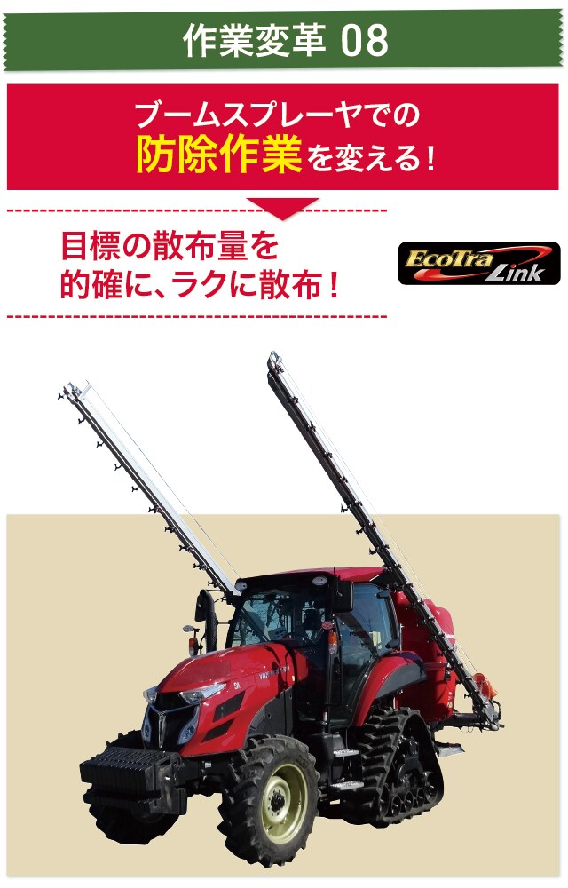 YTトラクターが作業機を活かす！作業を変える！防除作業｜営農情報 