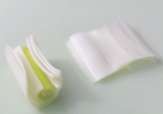 白ネギを白髪ネギにする