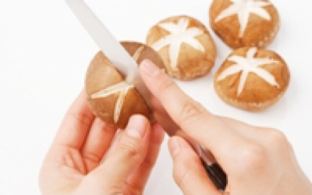 シイタケの飾り切り