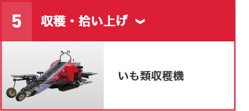 ⑥収穫・拾い上げ いも類収穫機