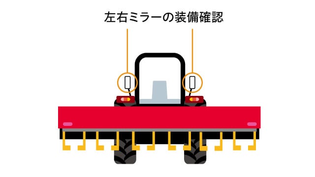 左右ミラーの装備確認