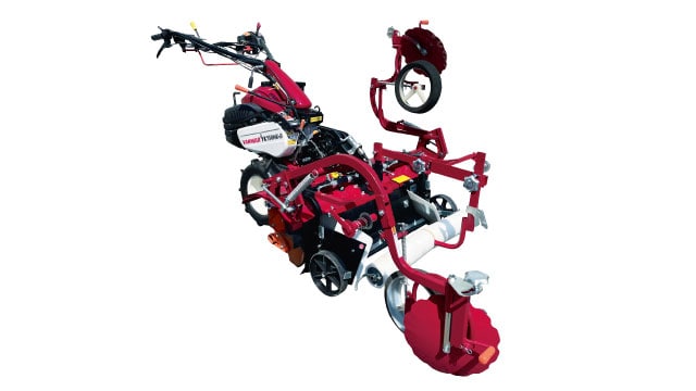 YK650MK/750MK　平うね整形同時マルチ　ロータリー一体型整形機　セット状態