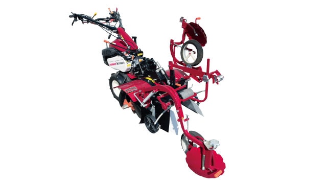 YK650MK/750MK　小うね整形同時マルチ　ロータリー一体型整形機　セット状態