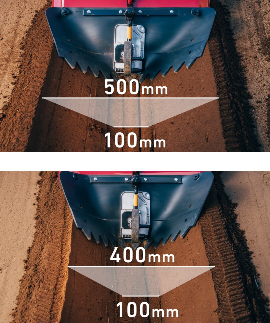 溝底幅100mm×溝上幅400mm