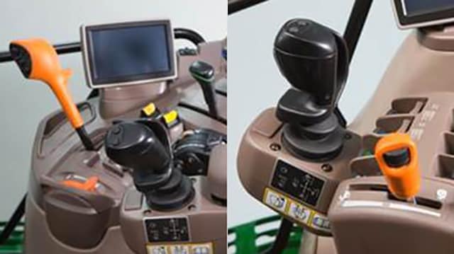 アームレストと一体になったギアシフトの写真