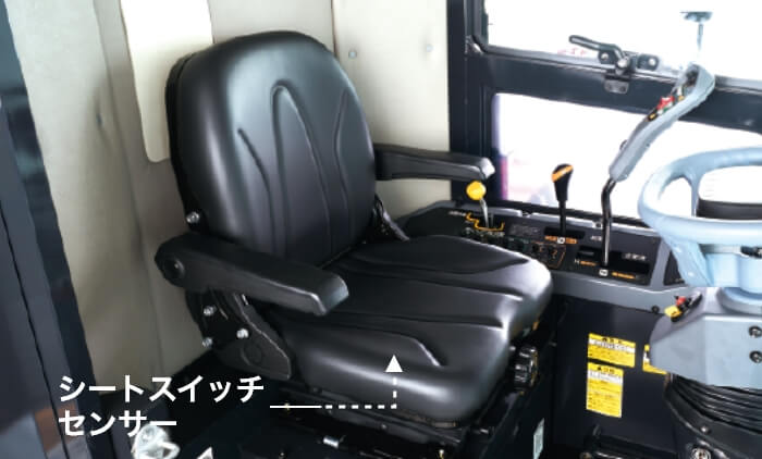 アームレスト付きセミサスペンションシート