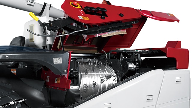 こぎ胴カバーオープン