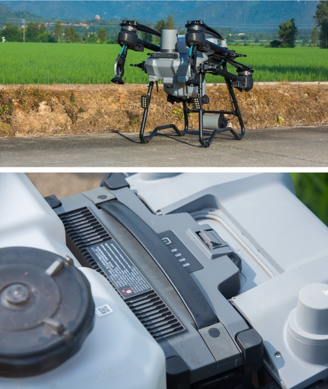 T40 T20P T50 T25 T60 T25P T70 T100 RCリモートコントロールロッカースティンガースティックスロット T25P｜産業用マルチローターT10/T25/T25P/T70P｜無人ヘリ・ドローン｜製品・サービス｜農業｜ヤンマー