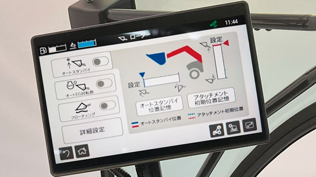 カラーモニター表示例