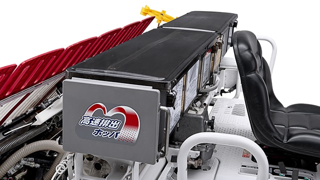 ミッドマウント施肥機写真