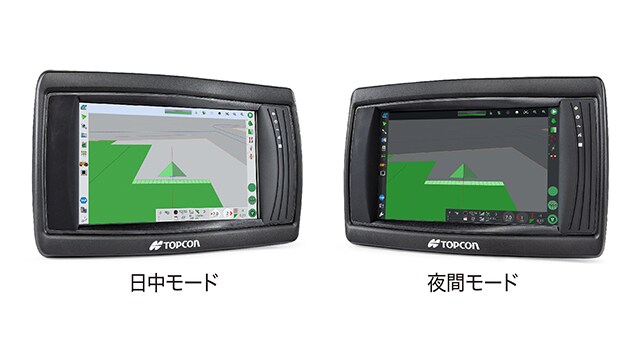 日中モード・夜間モード表示例