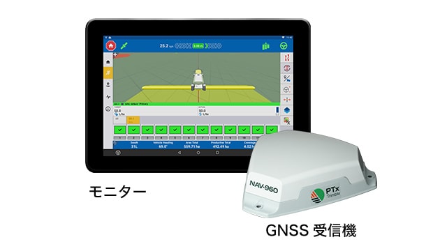 モニター・GNSS受信機写真