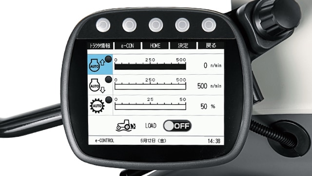 カラーモニター表示例