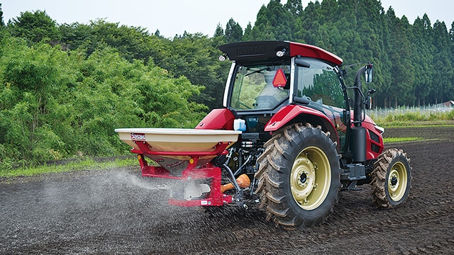 トラクター　アタッチメント　成形機 イセキトラクターのロータリー アタッチメント畝整形機 畝立て機