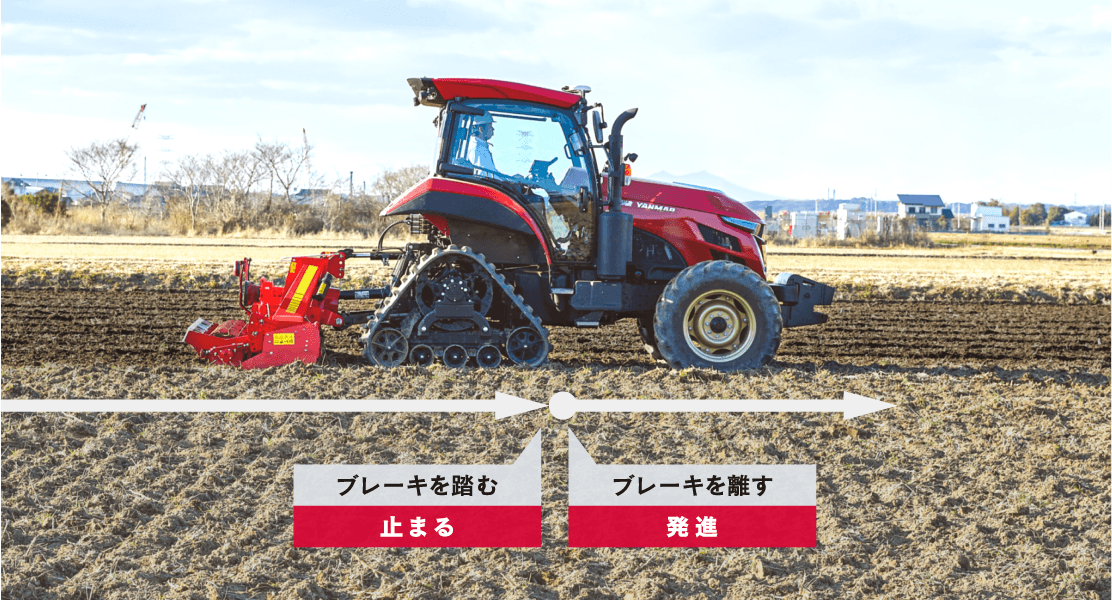 ブレーキを踏む 止まる ブレーキを離す 発進