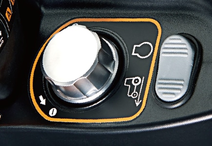 エンジン回転・車速設定ダイヤル、エンジン回転・車速切替スイッチ