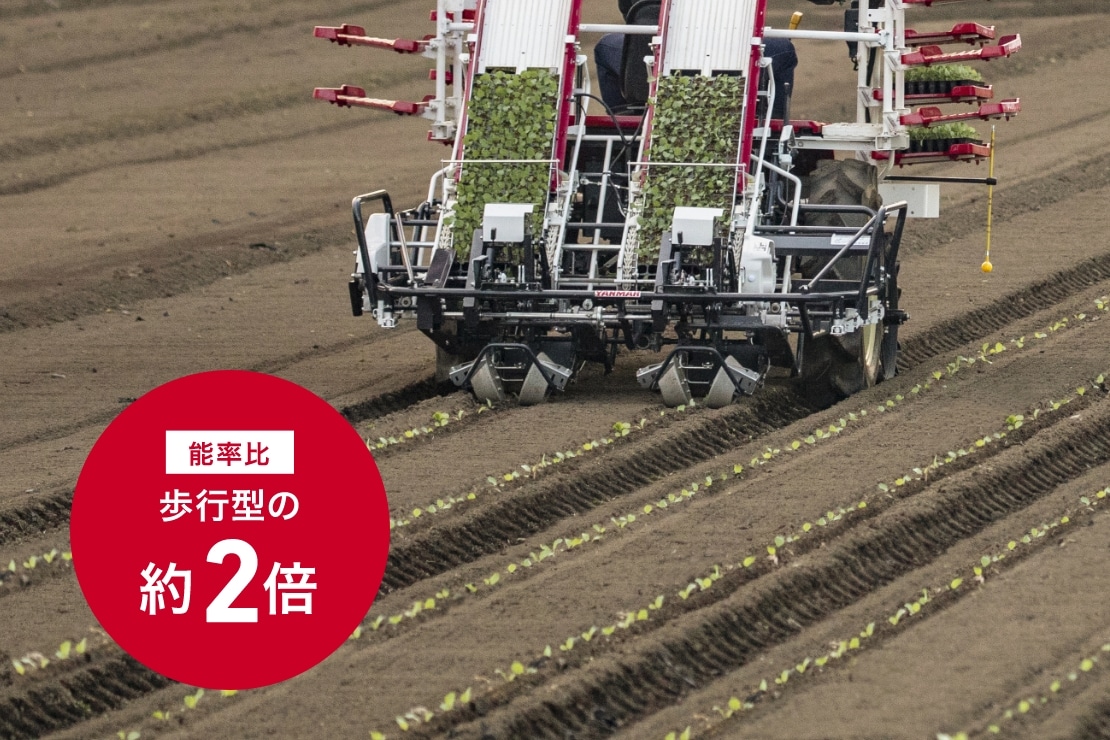 作業性｜乗用全自動野菜移植機PW200Rシリーズ｜野菜機器 - 野菜移植機