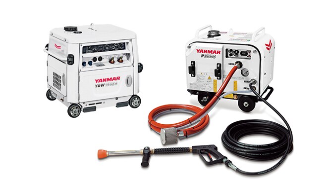 エンジン溶接機/発電機/コンプレッサーのトリプル仕様ヤンマーYGC6SS-W