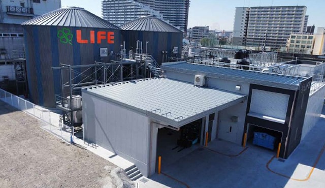 株式会社ライフコーポレーション天保山プロセスセンター様＜バイオガスコージェネ＞