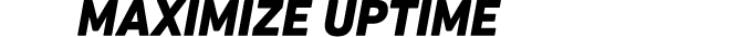 MAXIMIZE UPTIME