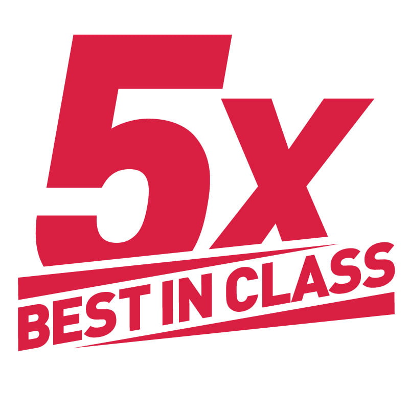 5x best in class logo