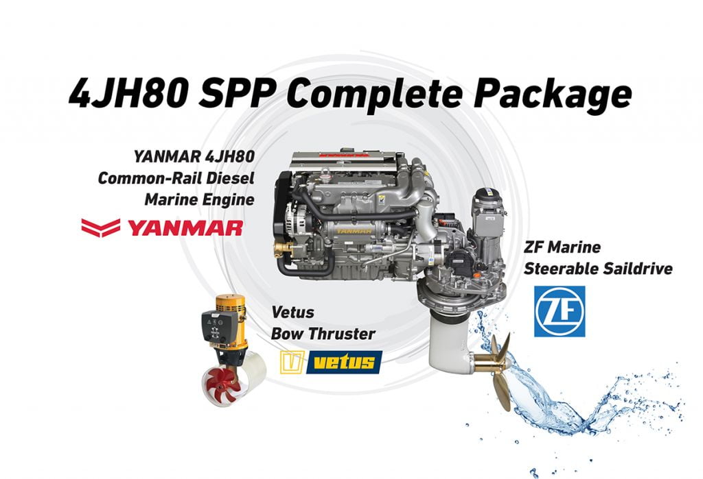 YANMAR 4JH80 SPP Total Propulsion Package Offers Sailing Yachts Full