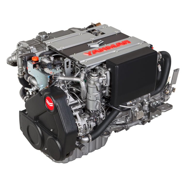 YANMAR Marine 4LV series marine diesel engine - front left view