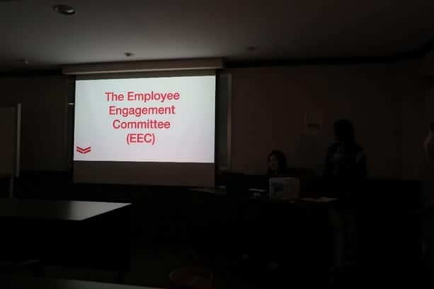 The Employee Engagement Committee providing updates on activities