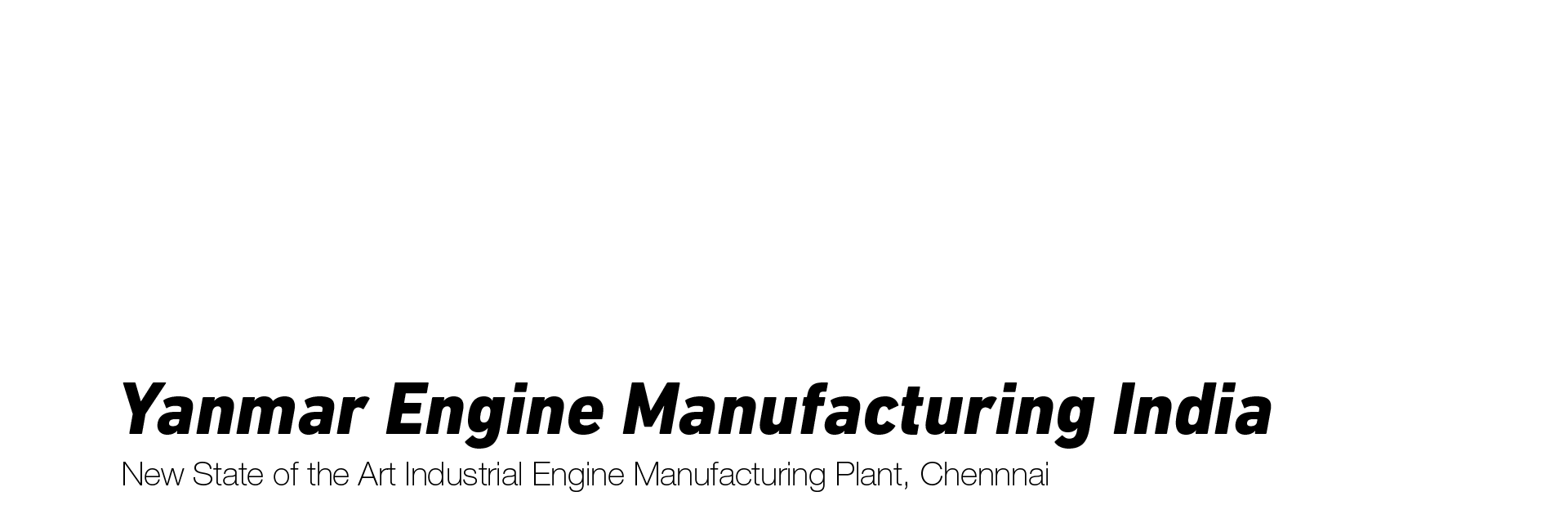 Yanmar Engine Manufacturing India