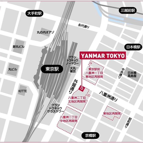 「YANMAR TOKYO」所在地