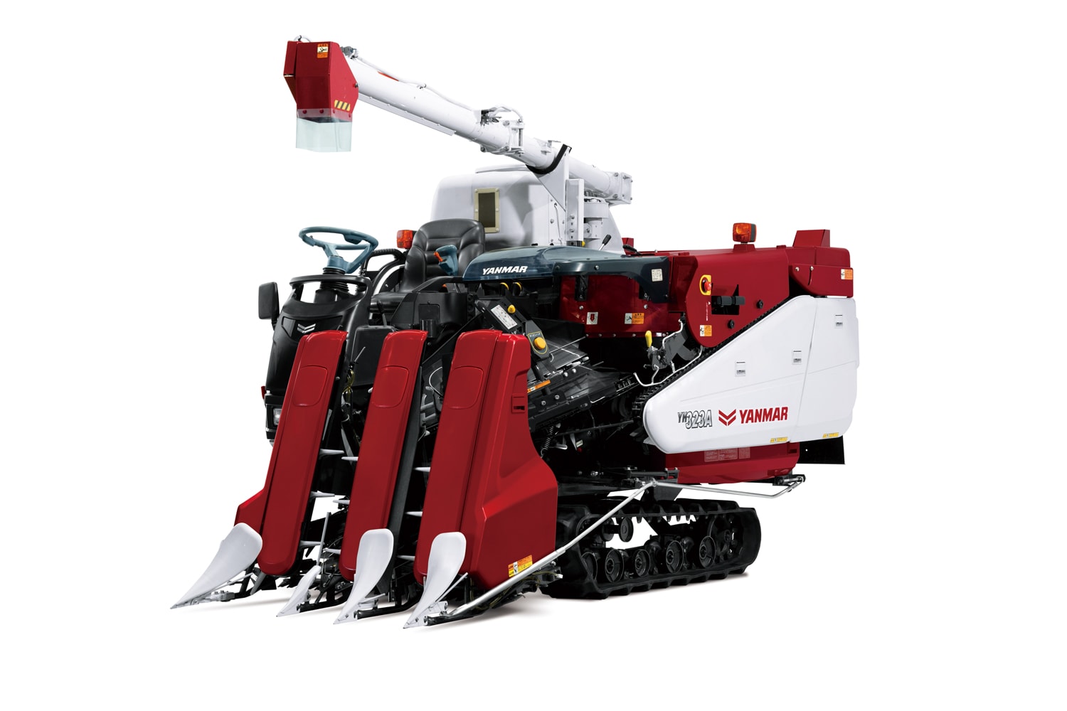 安全性を高めた中山間地などの中小規模農家向けコンバイン「YH2A/3A