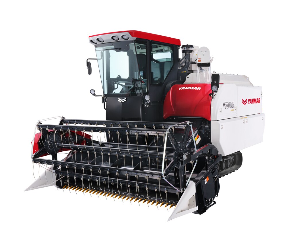 大豆・麦などの作物ごとの適応性を高めた普通型コンバイン「YH700MA