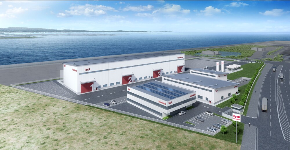 【福岡県みやま市】【未洗浄】ヤンマー 2条 コンバイン Ee-2 446時間 脱炭素社会の実現に向けた舶用水素エンジンの新工場建設について｜2026